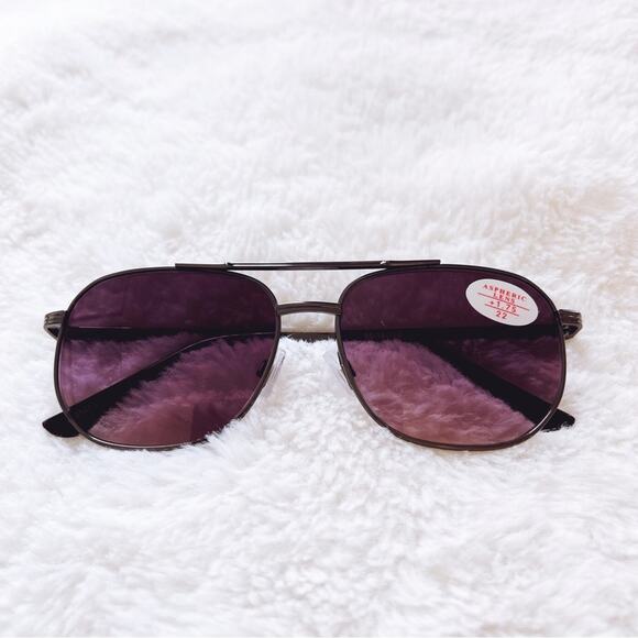 Stylens Accessories - Nina Silver & Purple Lenses Tinted Reader Glasses